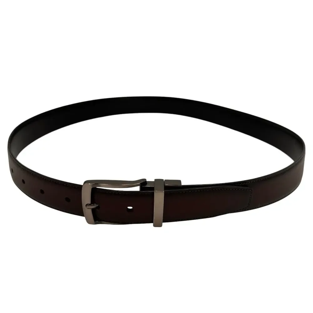 Perry Ellis Brown Leather Men's Belt Size 34 / 85